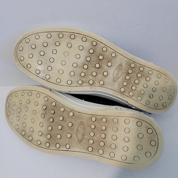 TODS Men Black Leather Slip-On Sneakers 6.5/40 Quite Luxury Designer Minimalist main image 12
